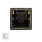 Soho Lighting Bronze & Brushed Brass 20A 1 Gang DP Switch Black Inserts Screwless