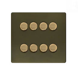 Soho Lighting Bronze 8 Gang 2 -Way Intelligent Dimmer 150W LED (300w Halogen/Incandescent)