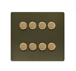 Bronze 8 Gang Dimmer Switch
