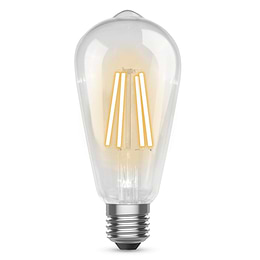 Kosnic Teardrop ST64 4.2W E27 2700K CRI 80 Dimmable Clear Straight Filament LED Bulb