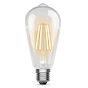 Kosnic Teardrop ST64 4.2W E27 2700K CRI 80 Dimmable Clear Straight Filament LED Bulb