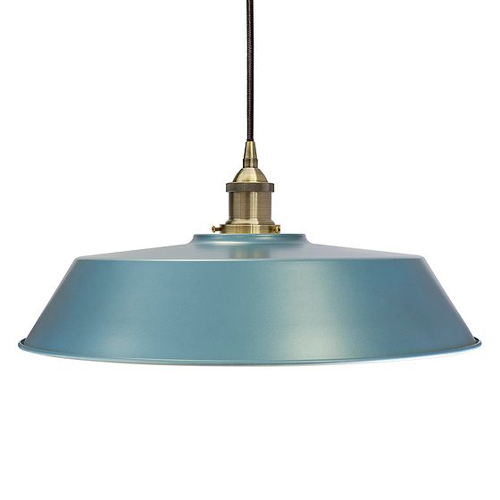 Racing Blue Large Chancery Painted Pendant Light