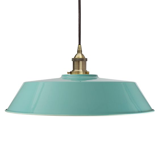 Duck Egg Blue Large Chancery Painted Pendant Light