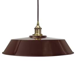 Burgundy Red Large Chancery Painted Pendant Light