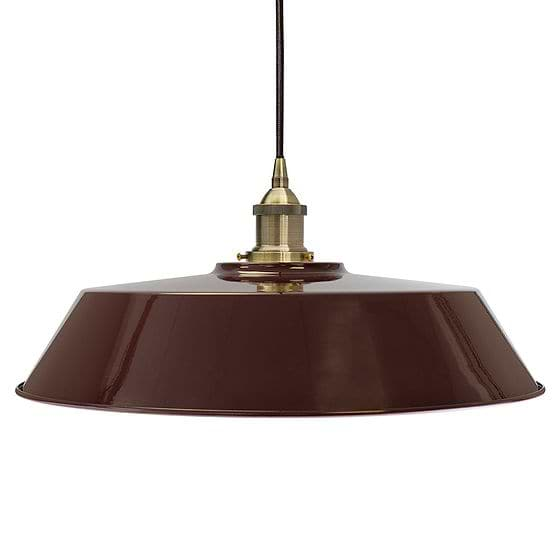 Burgundy Red Large Chancery Painted Pendant Light