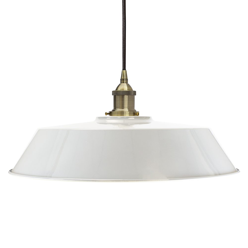 Pale Grey Large Chancery Painted Pendant Light