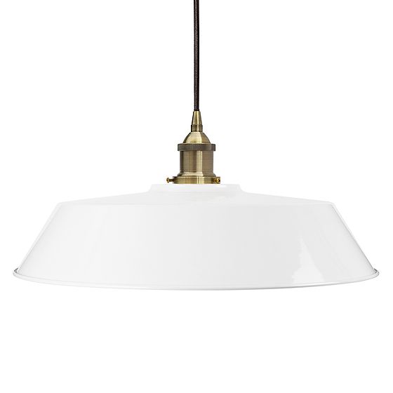 White Large Pendant Light - Large Chancery