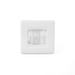 White Plastic 1 Gang Brush Plate