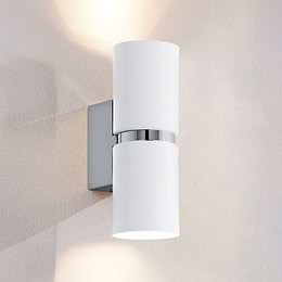 Eglo Passa Chrome White GU10 Up Down Wall Light
