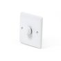 Lieber Silk White 1 Gang 2 Way Intelligent Dimmer 150W LED (300w Halogen/Incandescent) - Curved Edge