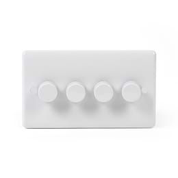 4 Gang Trailing Edge LED Dimmer Switch