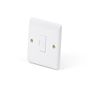 Lieber Silk White Fused Connection Unit Unswitched 13A - Curved Edge