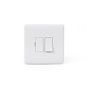 Lieber Silk White Fused Connection Unit Switched 13A - Curved Edge