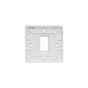 Lieber Silk White 1 Gang Grid Plate