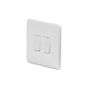 Lieber Silk White 2 Gang Grid Plate