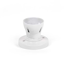White Plastic Industrial Pendant Light