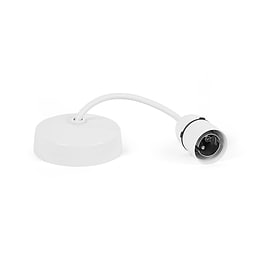 White Plastic Bulkhead Pendant Light