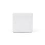 Lieber Silk White 1 Gang Blanking Plate - Curved Edge