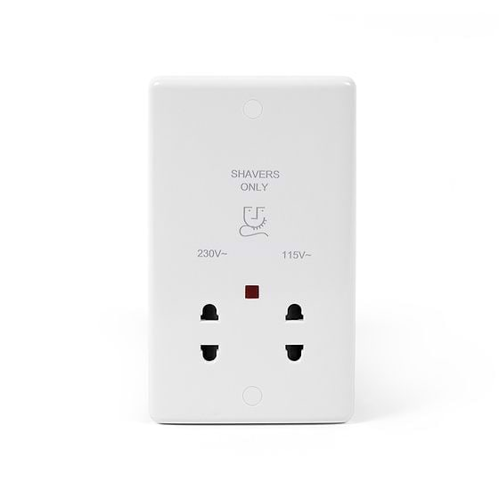 Single Gang Shaver Socket