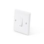 5 Pack - Lieber Silk White 1 Gang 2 Way 10A Light Switch - Curved Edge