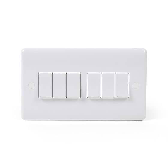 6 gang light switch