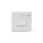 White ST Range 1 Gang 1 way Fan Isolator Switch 