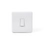Lieber Silk White 20A 1 Gang Double Pole Switch - Curved Edge