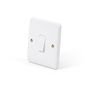 Lieber Silk White 20A 1 Gang Double Pole Switch - Curved Edge