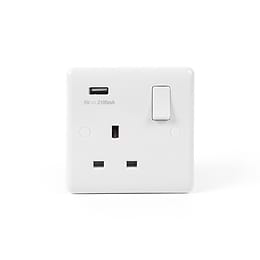 Single USB Socket White