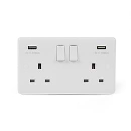 2 Gang USB Socket