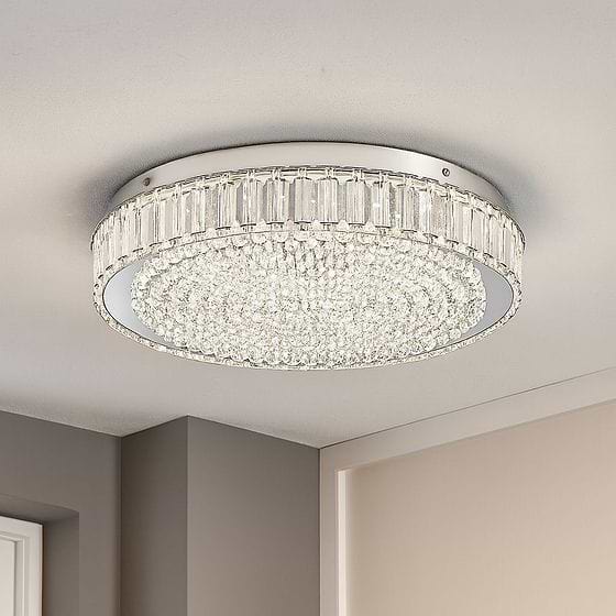 Eglo Balparda Small Chrome LED Ceiling Light 4000K