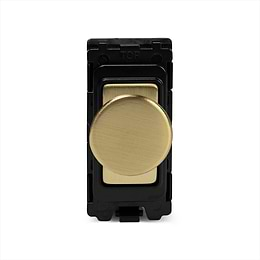 Soho Lighting Brushed Brass 6A Dummy RM-Grid Dimmer Switch Mod