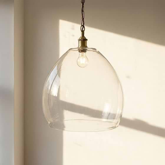 Harington Clear Dome Glass Pendant Light