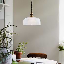 Dome Glass Pendant Light