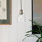 Petite Dome Clear Glass Pendant Light