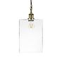 Montagu Cuboid Dappled Clear Pendant Light