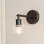Dante Petite Prismatic Glass Wall Light with Short Arm