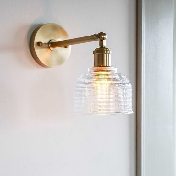 Bronte Prismatic Glass Wall Light