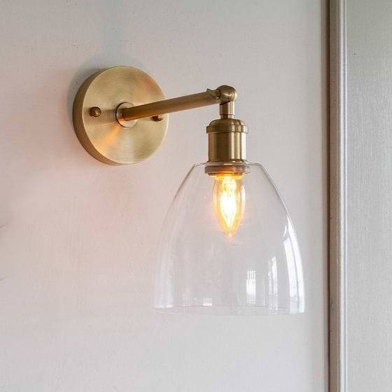 Potter Clear Glass Wall Light