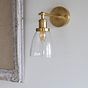 Dickens Clear Small Glass Wall Light