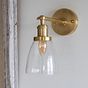 Dickens Clear Small Glass Wall Light