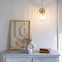 Cylinde Petite Ribbed Glass Wall Light