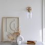 Henley Cylinde Petite Ribbed Glass Wall Light