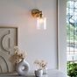 Henley Cylinde Petite Ribbed Glass Wall Light