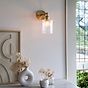 Cylinde Petite Ribbed Glass Wall Light