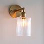 Cylinde Petite Ribbed Glass Wall Light