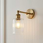 Cylinde Petite Ribbed Glass Wall Light