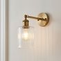 Cylinde Petite Ribbed Glass Wall Light