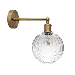 Brass Round Wall Light