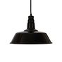 Black Industrial Dish Pendant Light